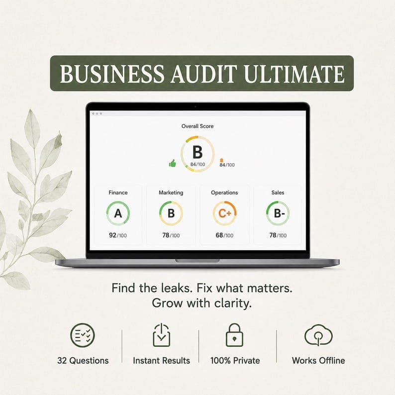 Business Audit Ultimate web app report